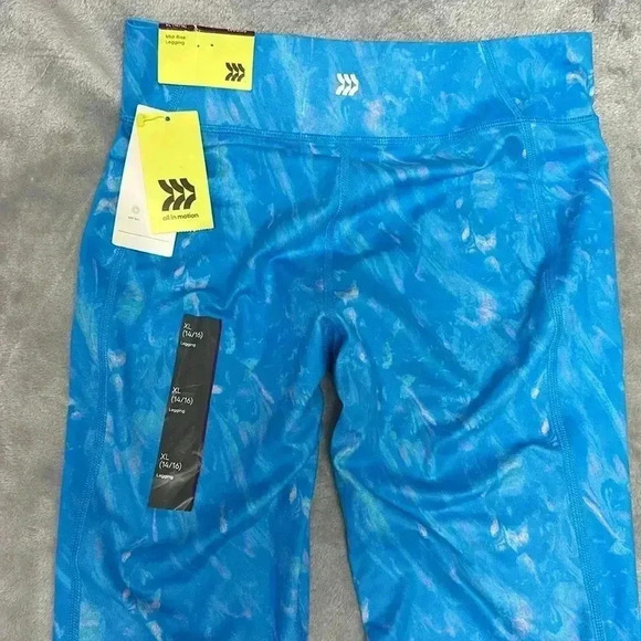 All In Motion  - NWT - Blue Leggings. Size 14/16 - Picture 5 of 6